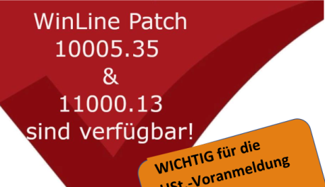 mesonic WinLine Patch 10005.35 & 11000.13 sind jetzt verfügbar! WICHTIG für die Ust.-Voranmeldung via ELSTER!