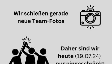 Teamwork bei SOFTAGE - wir schießen Team Fotos für die Homepage