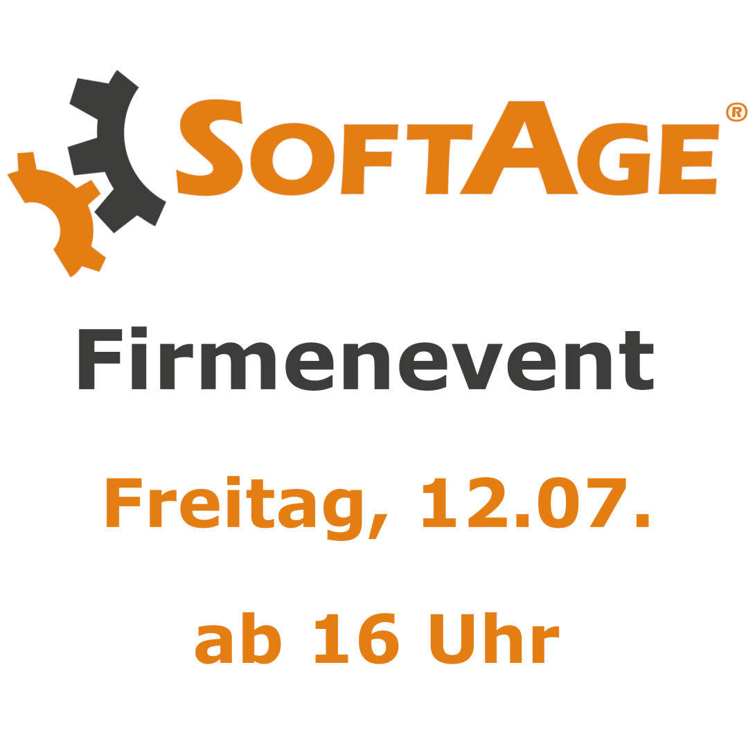 SOFTAGE diese Woche Freitag ab 16 Uhr ausnahmsweise nicht erreichbar