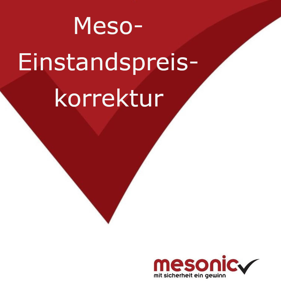 Meso-Einstandspreiskorrektur
