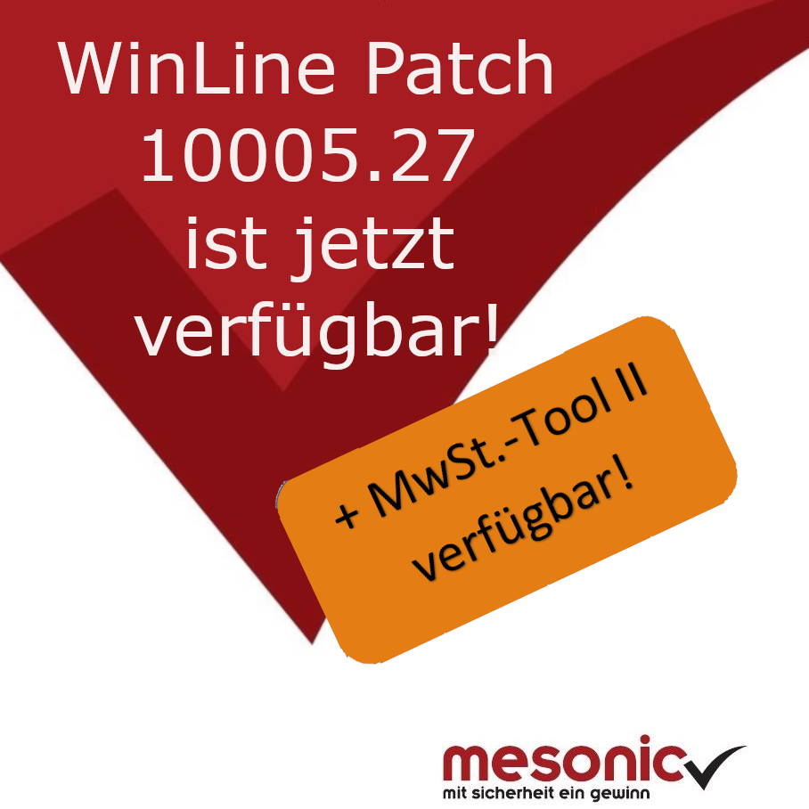 Patch Update 10005.27 & MwSt.-Tool II ist jetzt verfügbar!