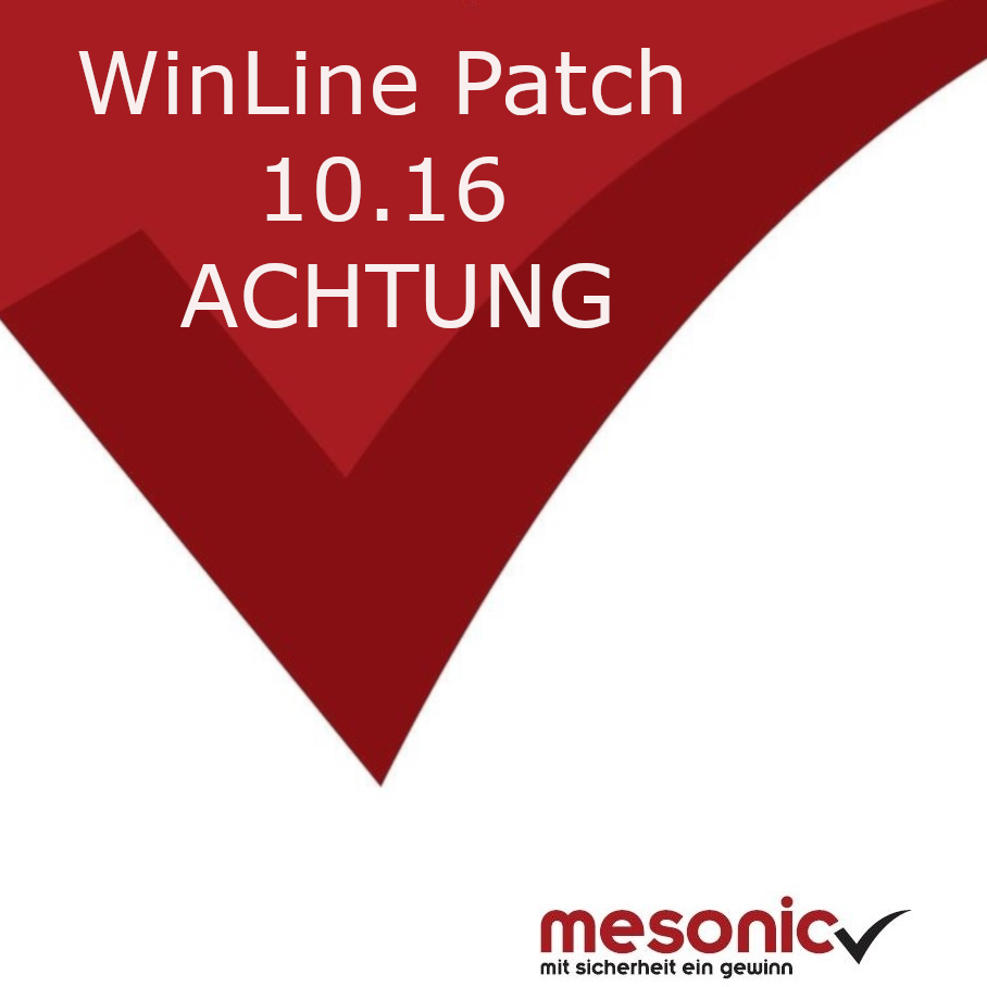 WinLine Patch 16 - evtl. auftretende Änderung!