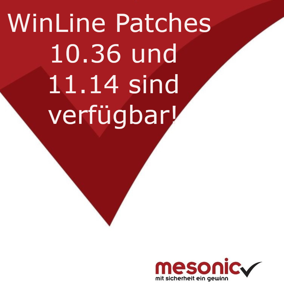 esonic WinLine Patches 10005.36 & 11000.14 sind jetzt verfügbar!