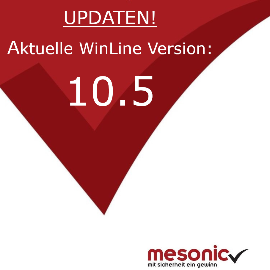 Update auf die aktuellste WinLine Version 10.5