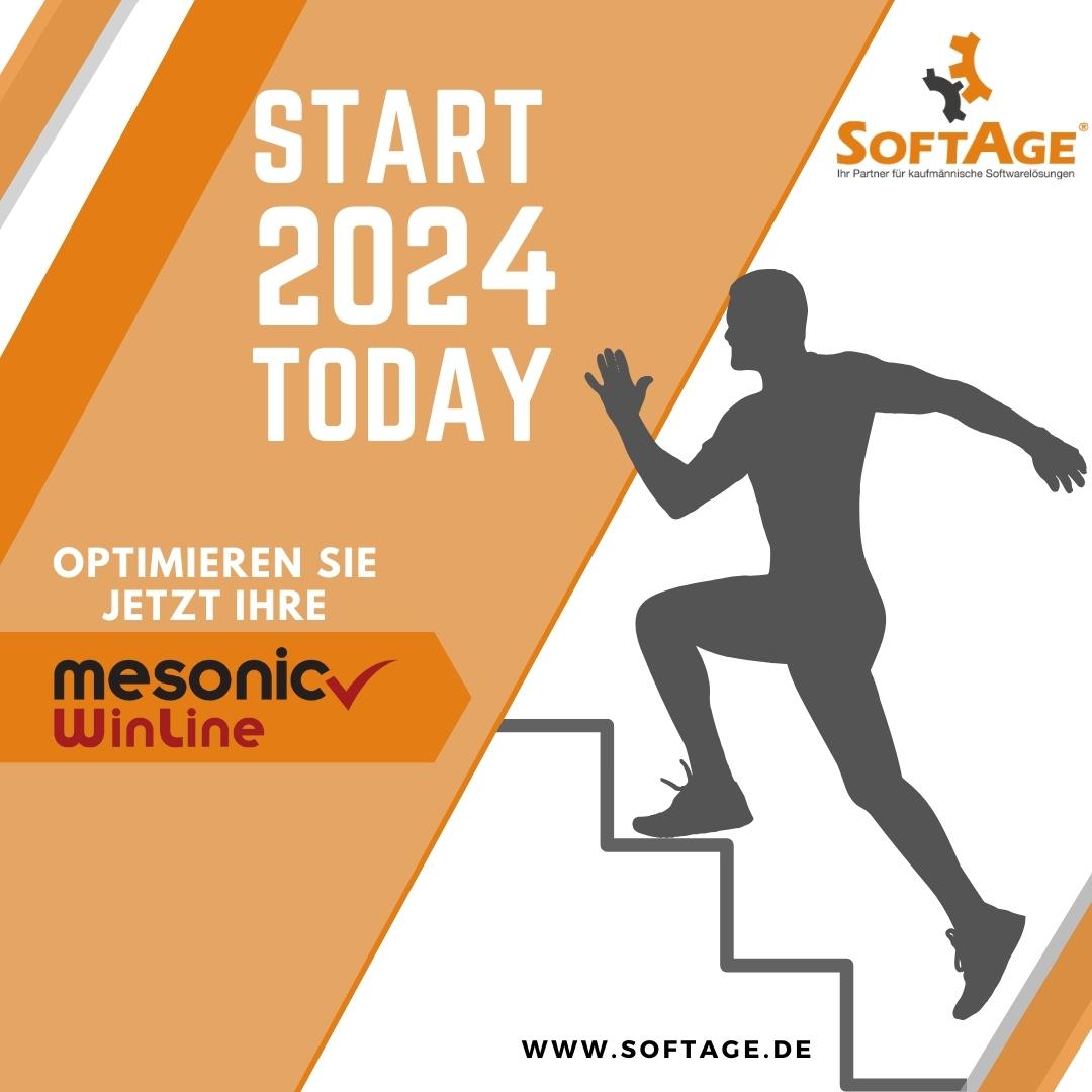 SOFTAGE Start in das Jahr 2024 mit der mesoni WinLine, Digitalisierung, Optimierung