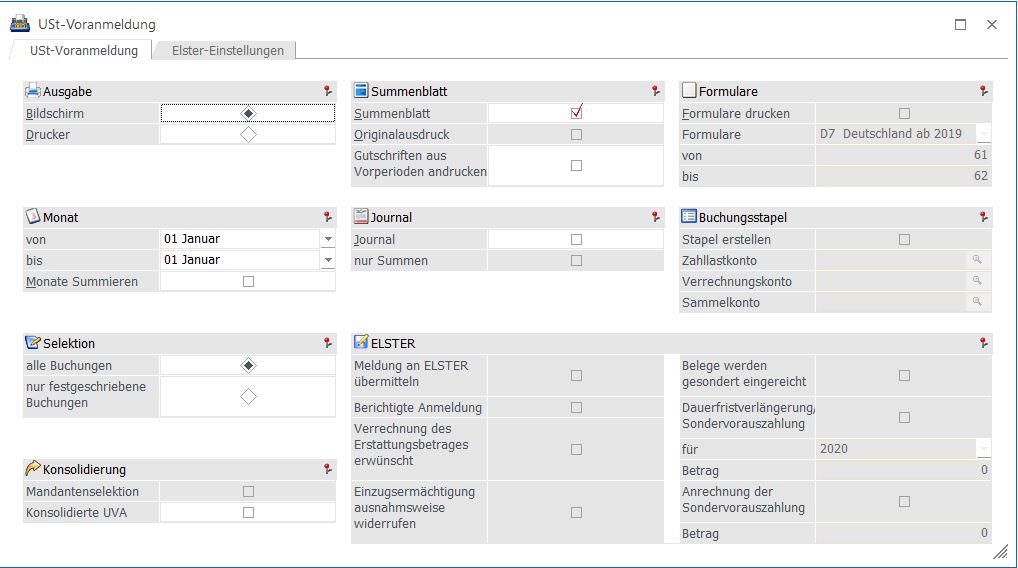 Neue ELSTER / ERiC Version für 2020 nötig