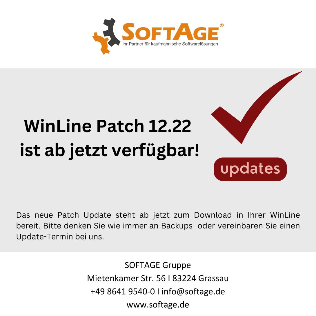 mesonic WinLine Patch 12.22 ist jetzt verfügbar!